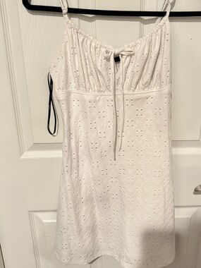 White Sundress with Adjustable Straps